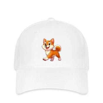 Shiba 3 - Flexfit Cap - Weiß - Vorne