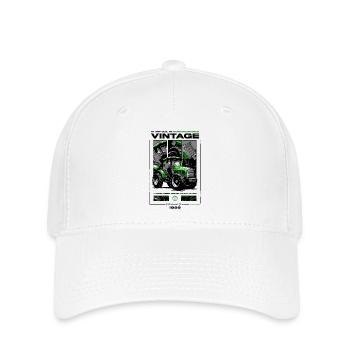Vintage Traktor Bauer Geburtstag Jahrgang 1999 - Flexfit Cap - Weiß - Vorne