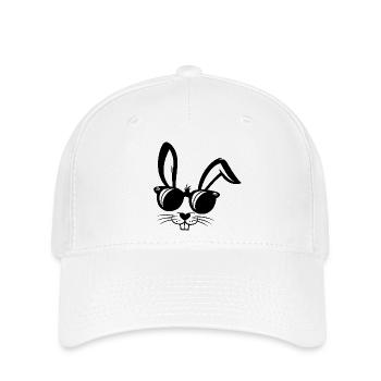 Funny Easter Bunny Cool Easter Bunny Easter Shirt - Flexfit Cap - white - Front
