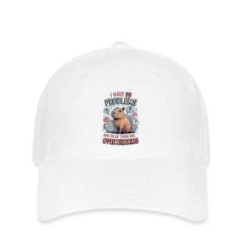 Funny Capybara I Have 99 Problems - Flexfit Cap - white - Front