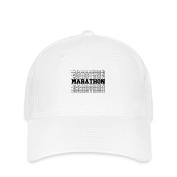 marathon - Casquette Flexfit - blanc - Devant