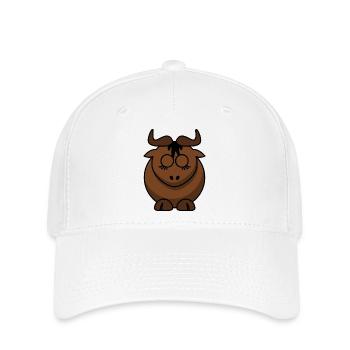 Conception du visage Braunbock - Casquette Flexfit - blanc - Devant