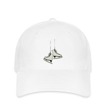 Schlittschuh - Flexfit Cap - Weiß - Vorne