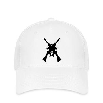 fucile Schrotflinte Gewehr Pistole mitraillette2 - Flexfit Cap - Weiß - Vorne
