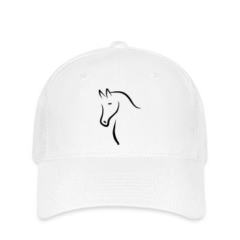 cheval - Casquette Flexfit - blanc - Devant