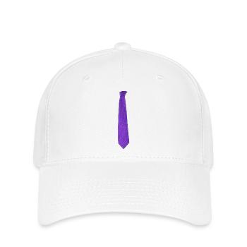 Purple tie - Flexfit Cap - Weiß - Vorne