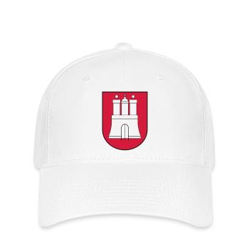 Hamburg Wappen - Flexfit Cap - Weiß - Vorne