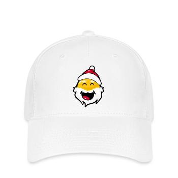 Smiley Santa Claus Laughing - Casquette Flexfit - blanc - Devant