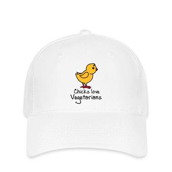 vegetarians - Flexfit Cap - white - Front