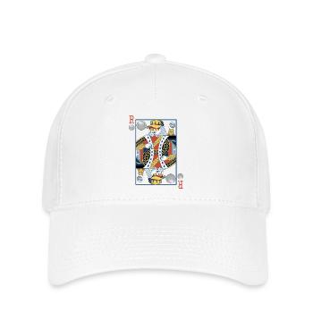 Roi de petanque v2 - Casquette Flexfit - blanc - Devant