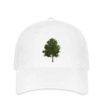 Baum Wald Ahorn, farbig, grün - Flexfit Cap - Weiß - Vorne