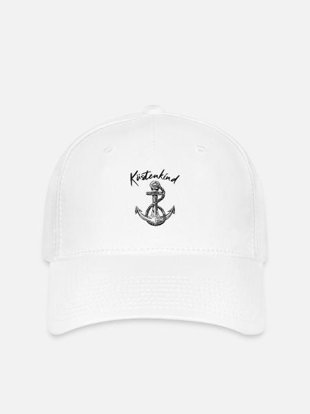 Küstenkind - Anker - Flexfit Cap - Weiß