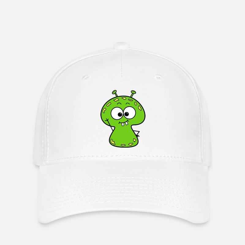 Monster - Flexfit Cap - white