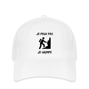ESCALADE. CLIMB. CLIMBING. ESCALADE. VAN. GRIMPE. - Casquette Flexfit - blanc - Devant