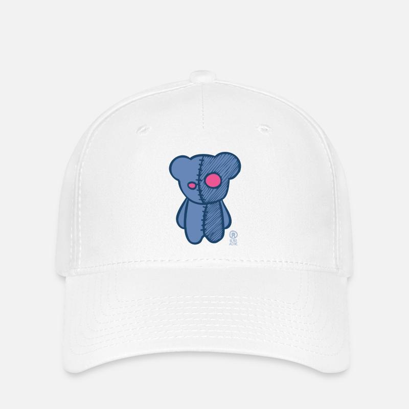 « teddy » - Petit MONSTRE (Teddy Bear) - Casquette Flexfit - blanc