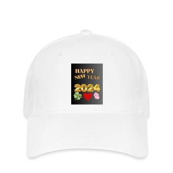 HAPPY NEW YEAR - Flexfit Cap - white - Front