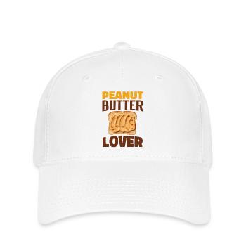 Erdnussbutter Liebhaber - Flexfit Cap - Weiß - Vorne