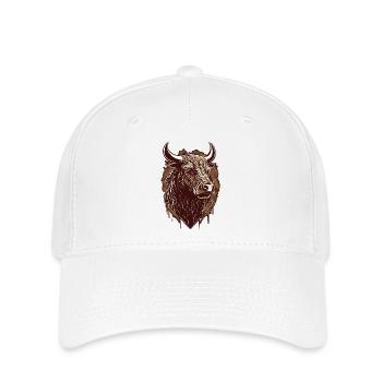 Bull's Head - Flexfit Cap - white - Front
