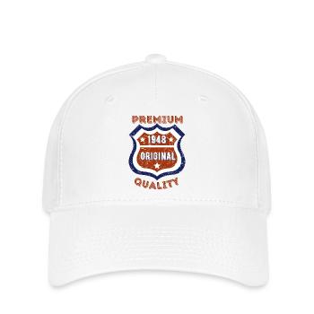 Qualité premium 1948 - Casquette Flexfit - blanc - Devant