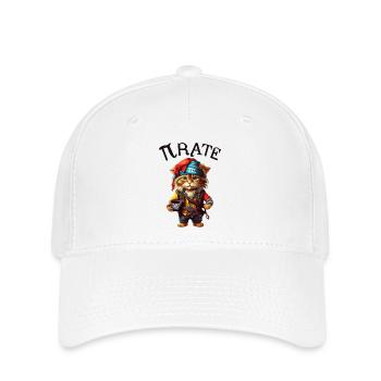 Pi day Pirate Cat - Flexfit Cap - white - Front