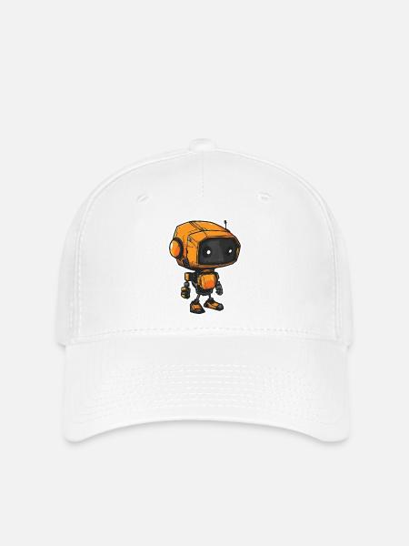 Roboter Typ D5 - Flexfit Cap - Weiß