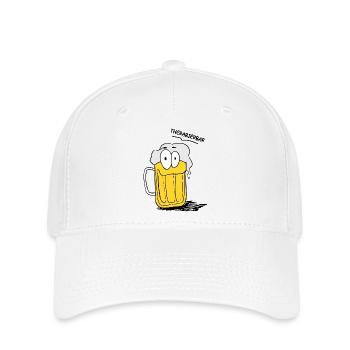 Lustiges Bier Bild Therabierbar - Flexfit Cap - Weiß - Vorne