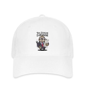 Steuersaison Überlebender - Flexfit Cap - Weiß - Vorne