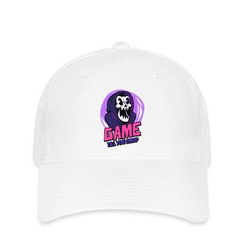 Game Till You Drop - Flexfit Cap - white - Front