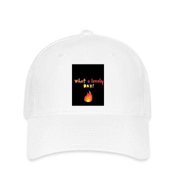What a lovely DAY - Casquette Flexfit - blanc - Devant