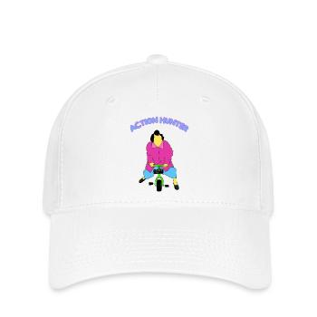 Action Hunter - Flexfit Cap - Weiß - Vorne