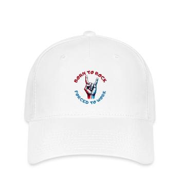 Born to rock! Born to rock! # - Flexfit Cap - white - Front