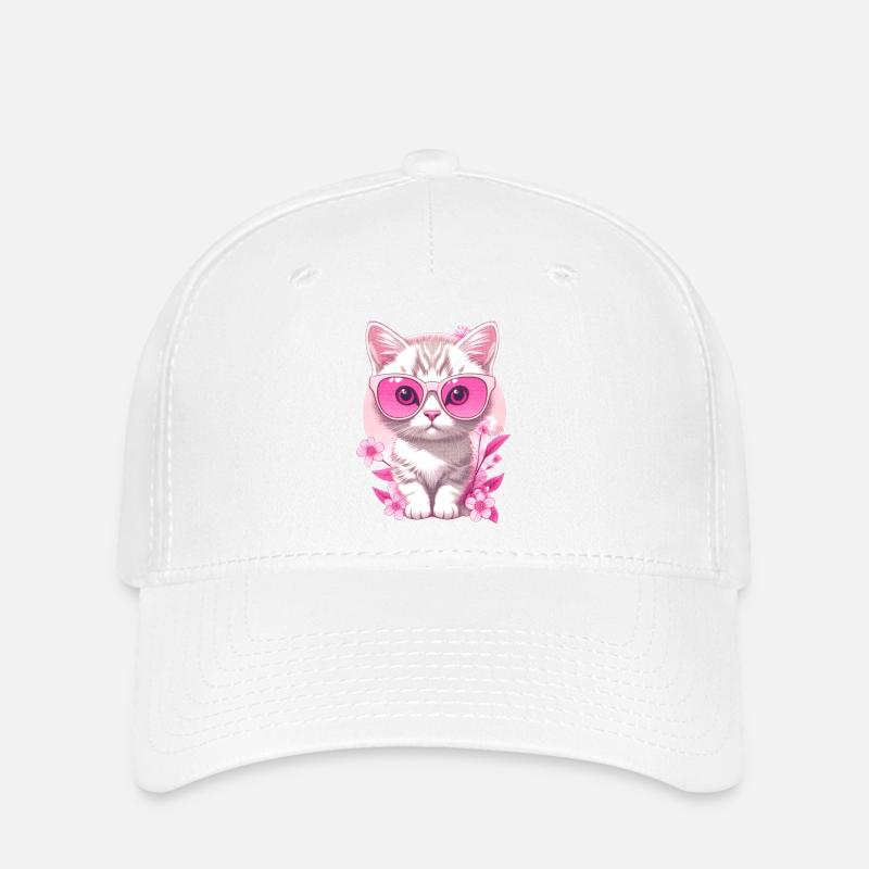 Kitten on holiday 🐾 - Flexfit Cap - white