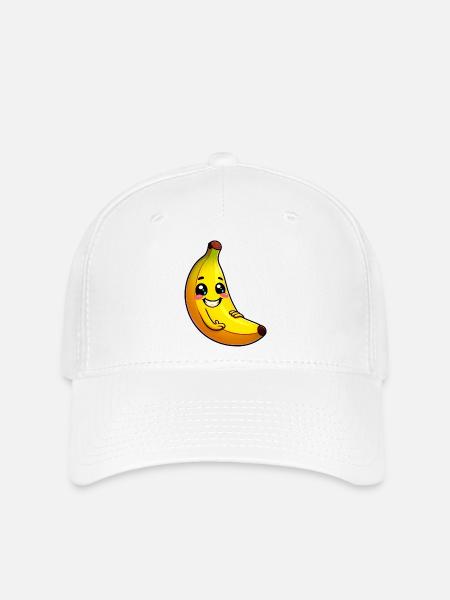 Banane Bananen - Flexfit Cap - Weiß