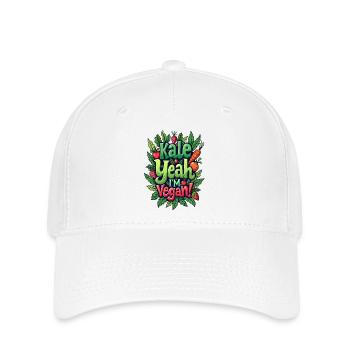 KALE JA, ICH BIN VEGANER! - Flexfit Cap - Weiß - Vorne