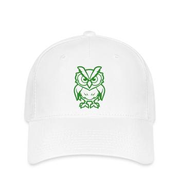 eule comic - Flexfit Cap - Weiß - Vorne