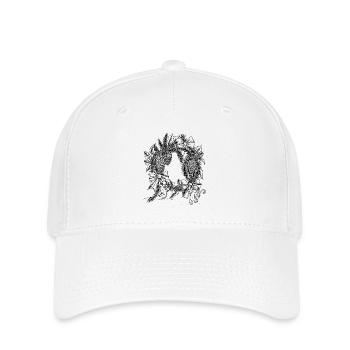 Weihnachtlicher Tannenzapfen Kranz - Flexfit Cap - Weiß - Vorne