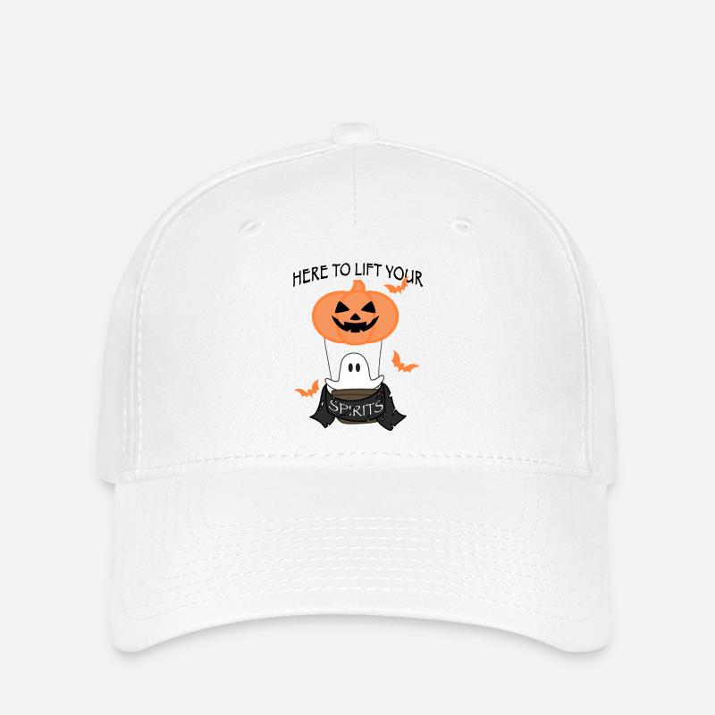Ballon citrouille - Casquette Flexfit - blanc
