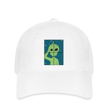 Alien - Flexfit Cap - Weiß - Vorne