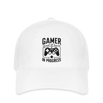 Gamer in Progress - Flexfit Cap - white - Front