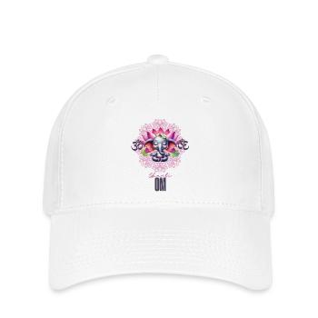 Inspirez le calme, expirez la paix - Casquette Flexfit - blanc - Devant