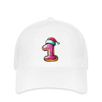1 Number Christmas Cookie - Flexfit Cap - white - Front