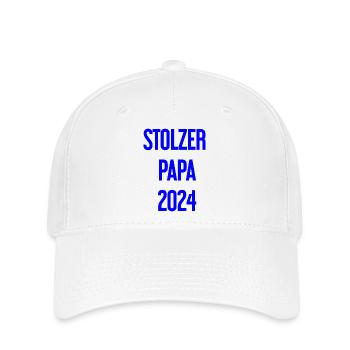Stolzer Papa 2024 – für frischgebackene Väter - Flexfit Cap - Weiß - Vorne