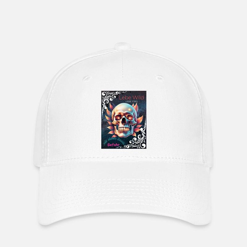 Live wild, live free - Flexfit Cap - white