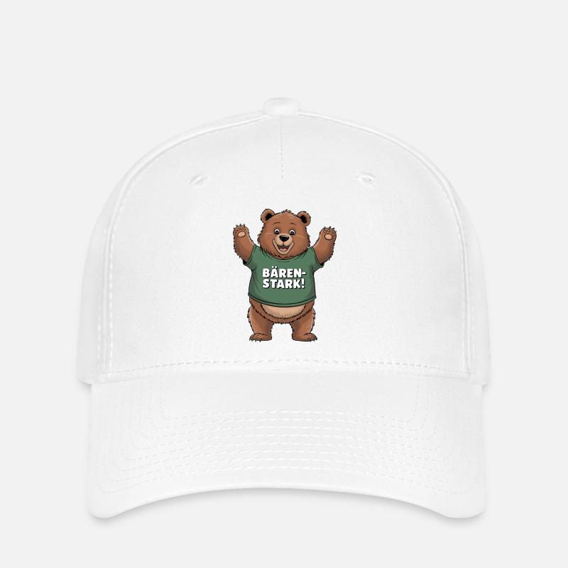 Bärenstarke Freude - Flexfit Cap - Weiß