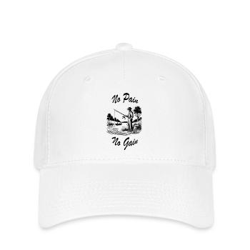 Pas de Pain Pas de Gain - Casquette Flexfit - blanc - Devant