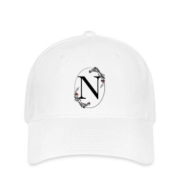 Buchstabe N - Flexfit Cap - Weiß - Vorne