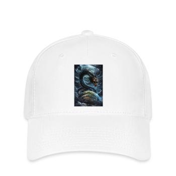 Basilisk Mythologie Mythos Geschenk - Flexfit Cap - Weiß - Vorne