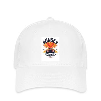 Sunset Speedway Champion Retro Racing Design - Flexfit Cap - white - Front