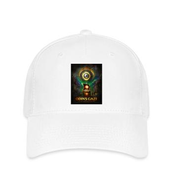 Le regard d’Odin – L’œil qui voit tout - Casquette Flexfit - blanc - Devant