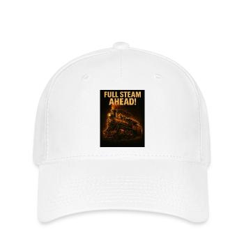 Steam locomotive - Flexfit Cap - white - Front